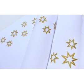 Stars white with gold